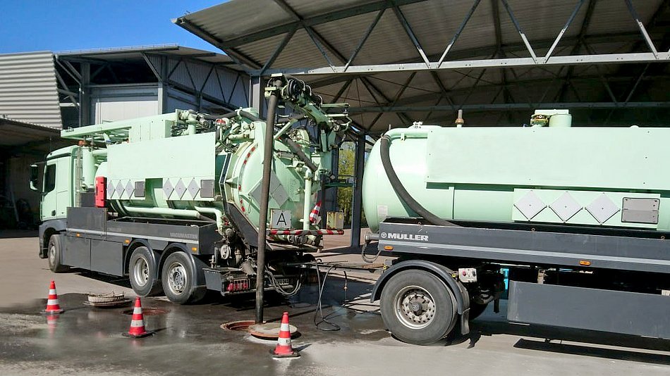 Reinigung von Abscheider