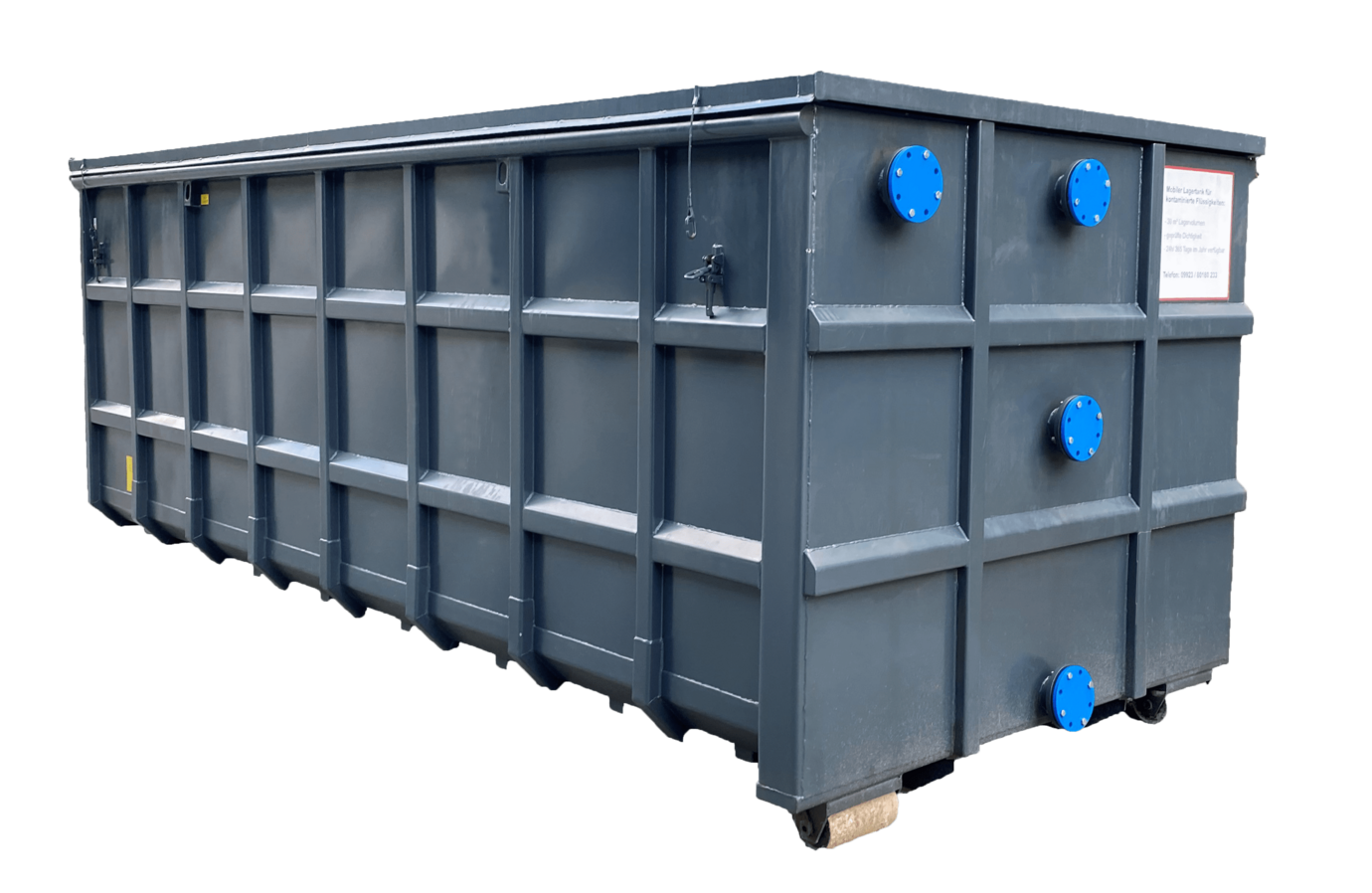 Tankcontainer zum Zwischenlagern von Bohrschlämmen, sie sind auch für den Transport
